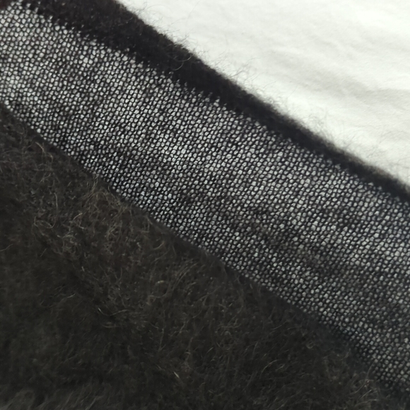 Vintage Jaeger dark gray charcoal mohair wool round neck sweater small italy - Picture 6 of 7